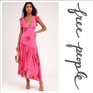 NWT Free People “She’s a Waterfall” Maxi dress